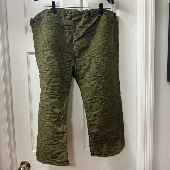 Hache Italy wide leg cropped pant textile pattern luxury designer size 40 - Picture 3 of 10